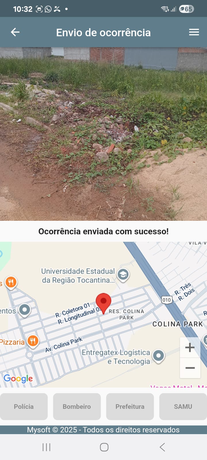 CidadeConnect - Dashboard SAMU