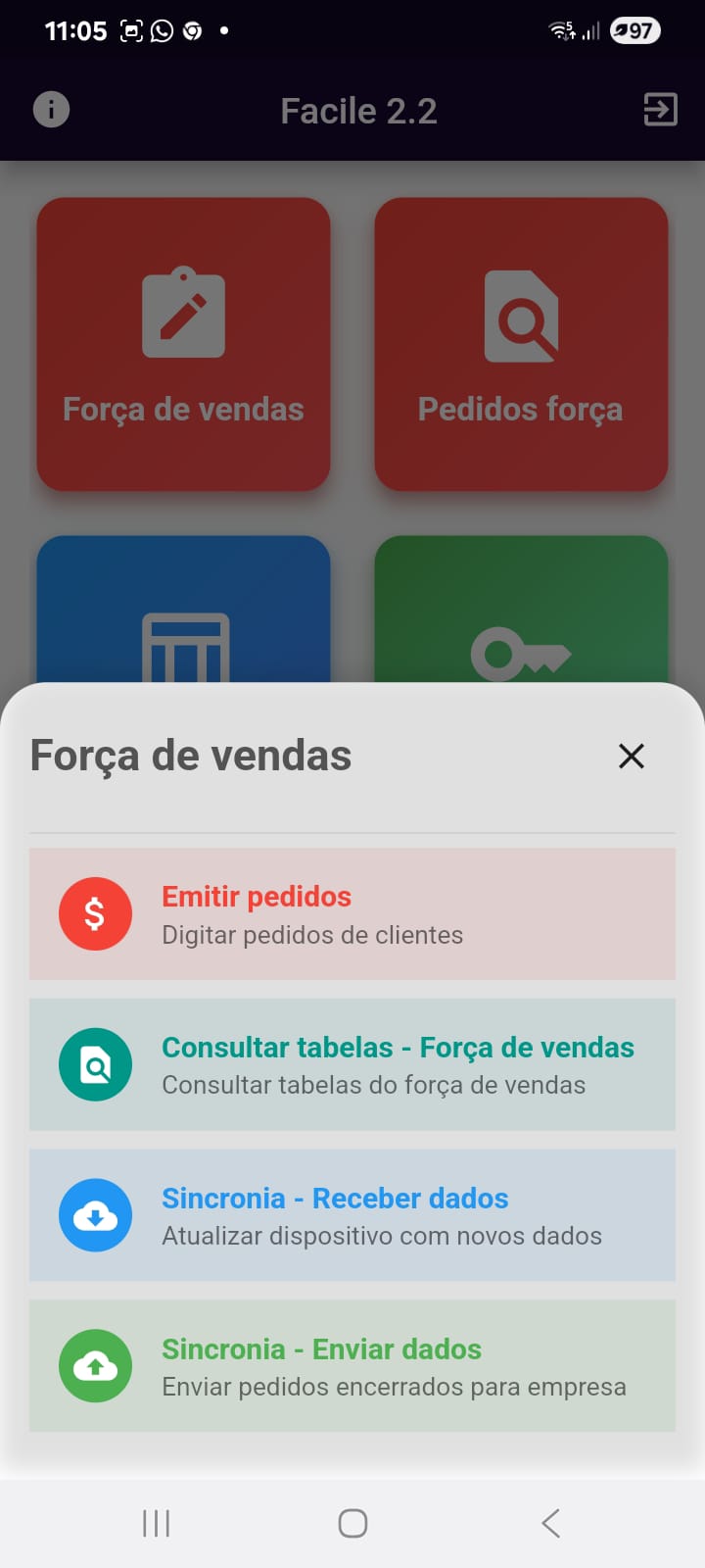 Facile APP - Emissão de Pedidos