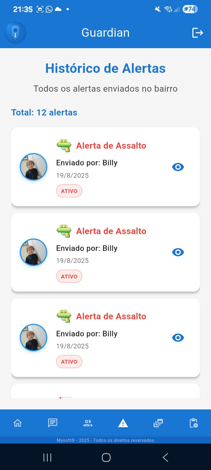 Guardian - Feed Hiperlocal