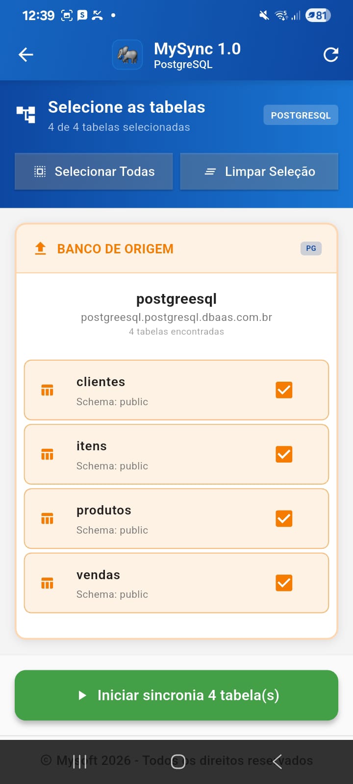 MySync - Processo de Sincronização