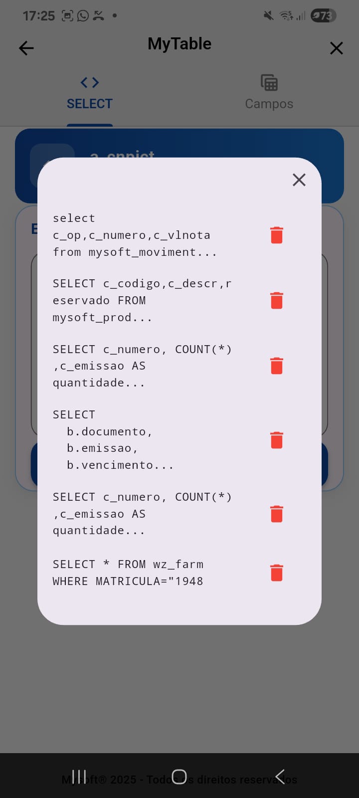 MyTable - Schema Browser